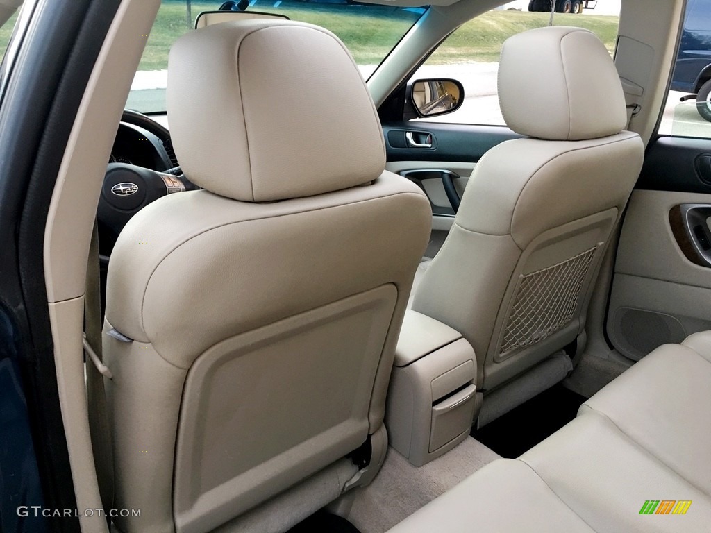 2008 Outback 2.5i Limited Wagon - Newport Blue Pearl / Warm Ivory photo #51