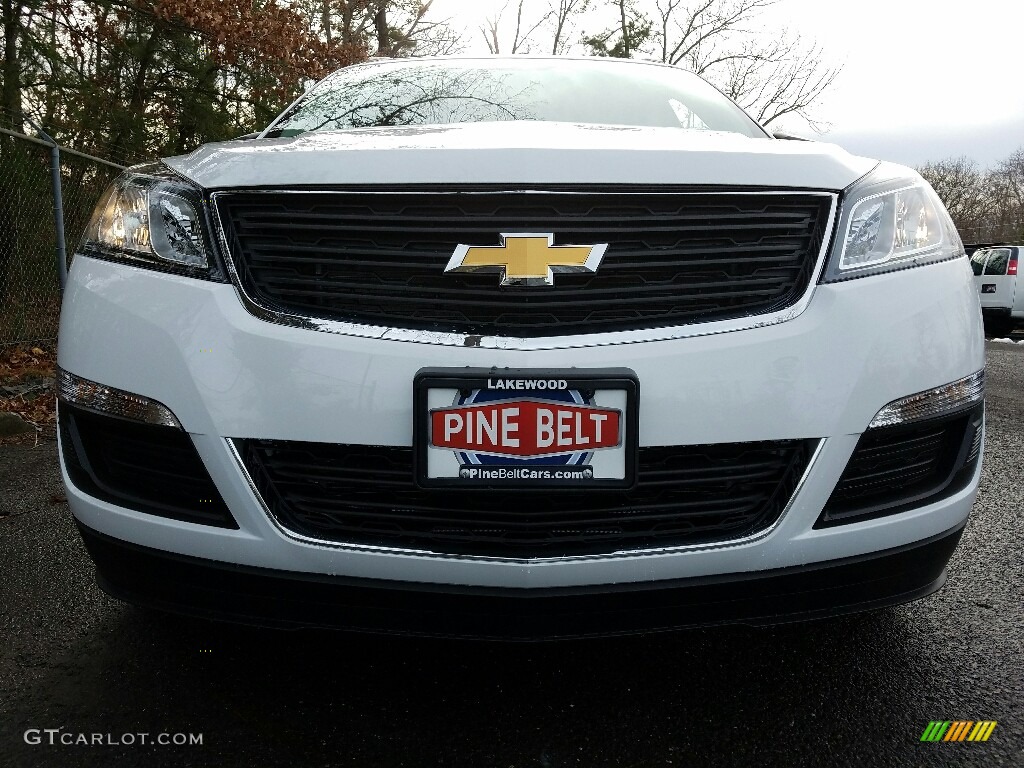 2017 Traverse LS AWD - Summit White / Dark Titanium/Light Titanium photo #2