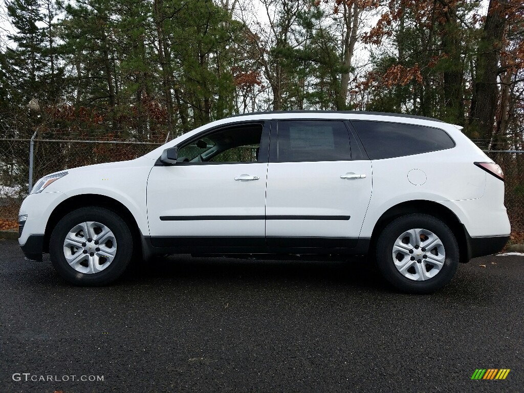 2017 Traverse LS AWD - Summit White / Dark Titanium/Light Titanium photo #3