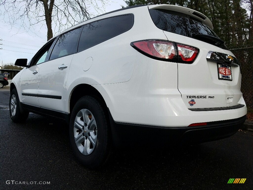 2017 Traverse LS AWD - Summit White / Dark Titanium/Light Titanium photo #4