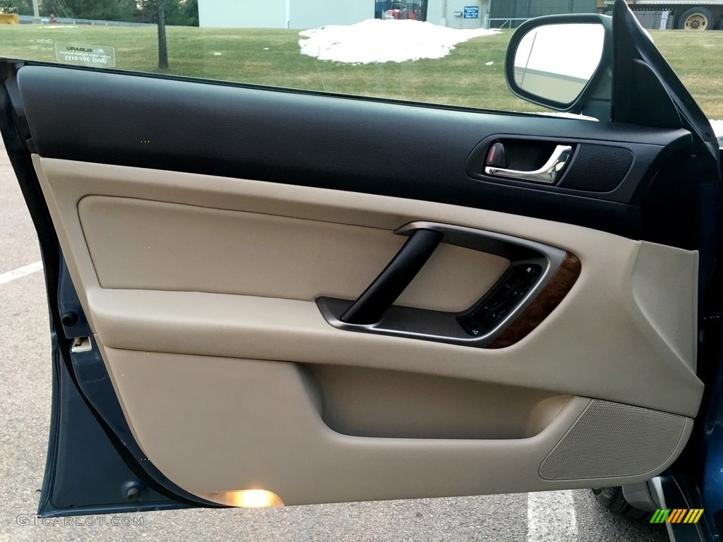 2008 Outback 2.5i Limited Wagon - Newport Blue Pearl / Warm Ivory photo #69