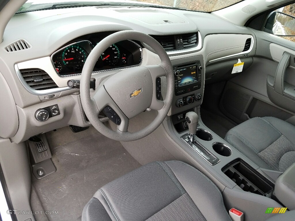 2017 Traverse LS AWD - Summit White / Dark Titanium/Light Titanium photo #9