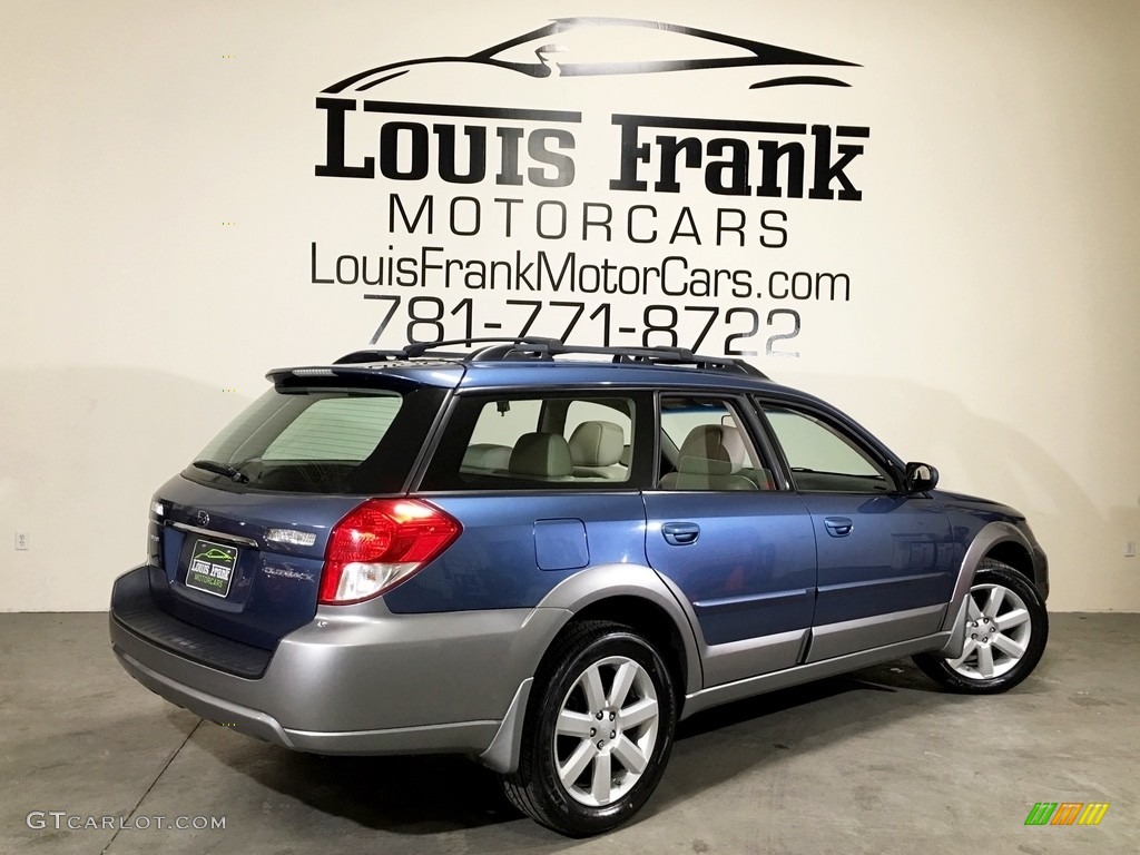 2008 Outback 2.5i Limited Wagon - Newport Blue Pearl / Warm Ivory photo #93