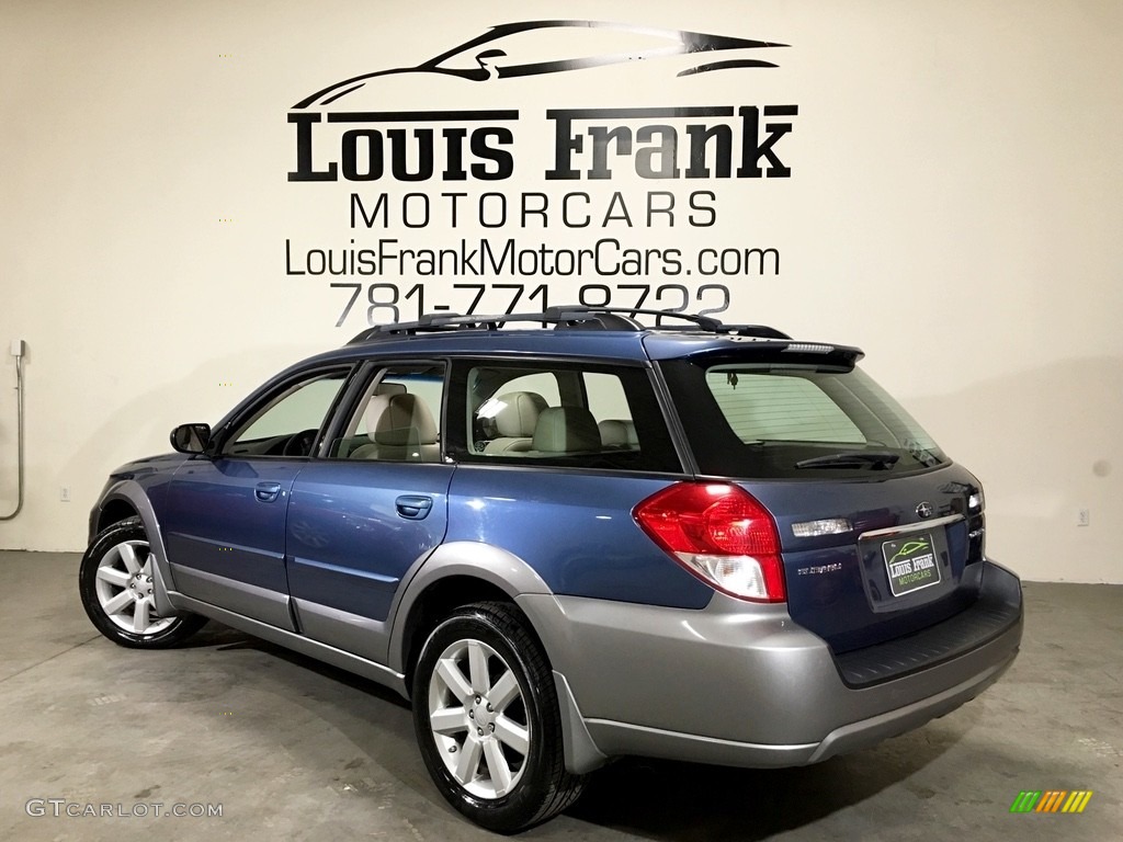 2008 Outback 2.5i Limited Wagon - Newport Blue Pearl / Warm Ivory photo #95