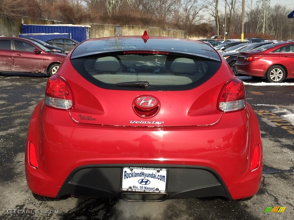 2012 Veloster  - Boston Red / Gray photo #5