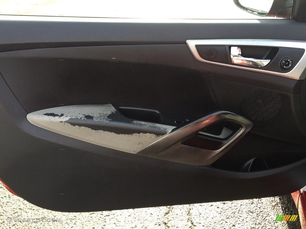 2012 Veloster  - Boston Red / Gray photo #7