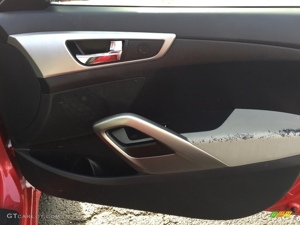 2012 Veloster  - Boston Red / Gray photo #22