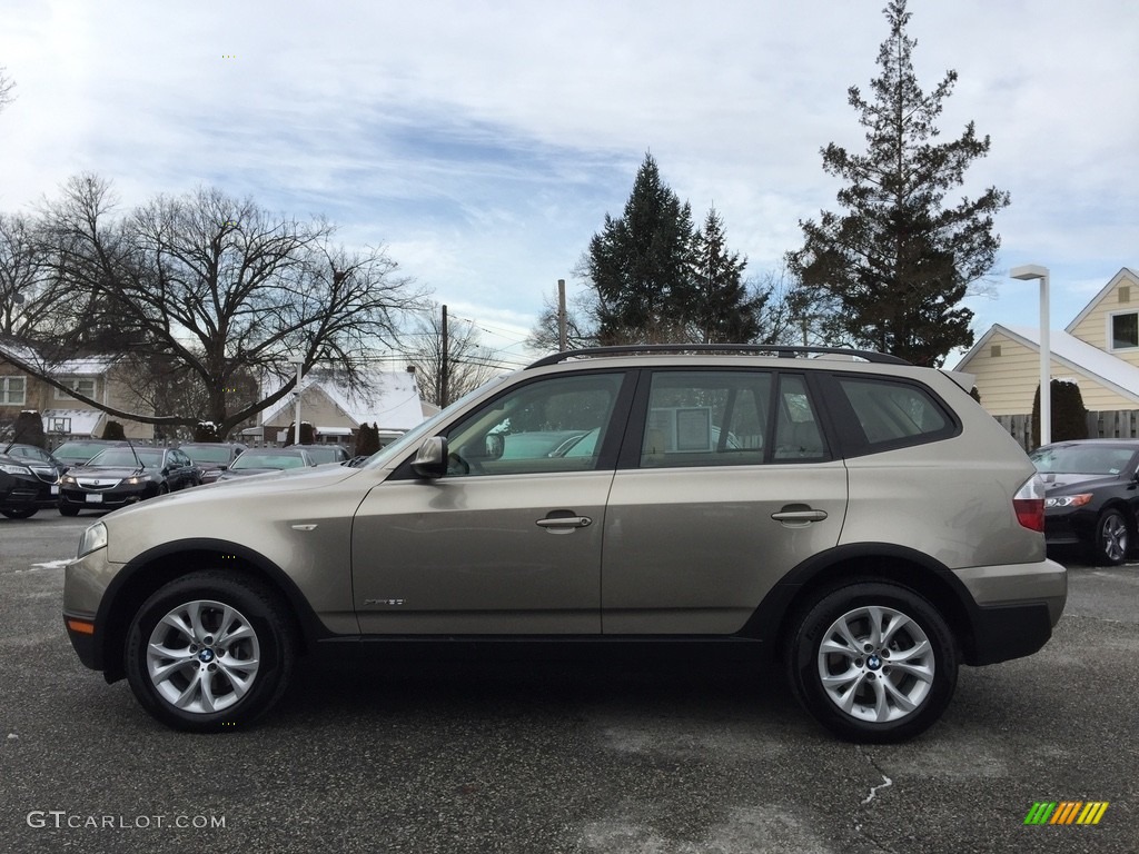 2010 X3 xDrive30i - Platinum Bronze Metallic / Sand Beige photo #6