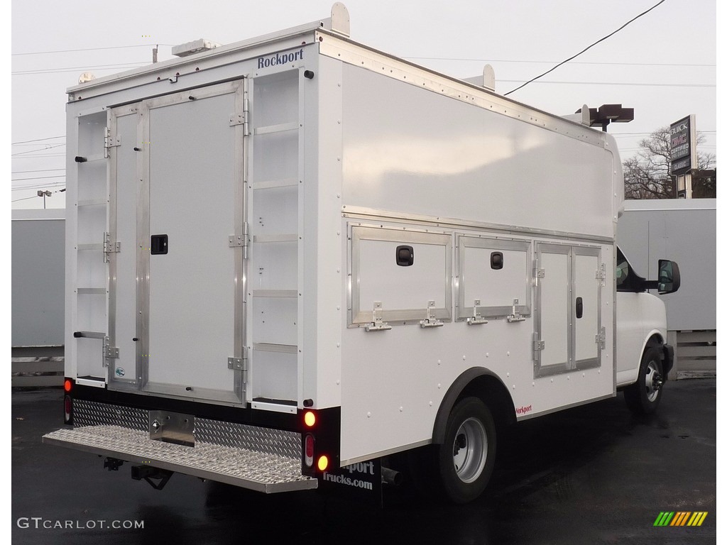 Summit White 2017 GMC Savana Cutaway 3500 Commercial Utility Truck Exterior Photo #118038008