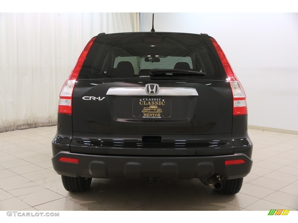 2009 CR-V EX 4WD - Crystal Black Pearl / Black photo #13