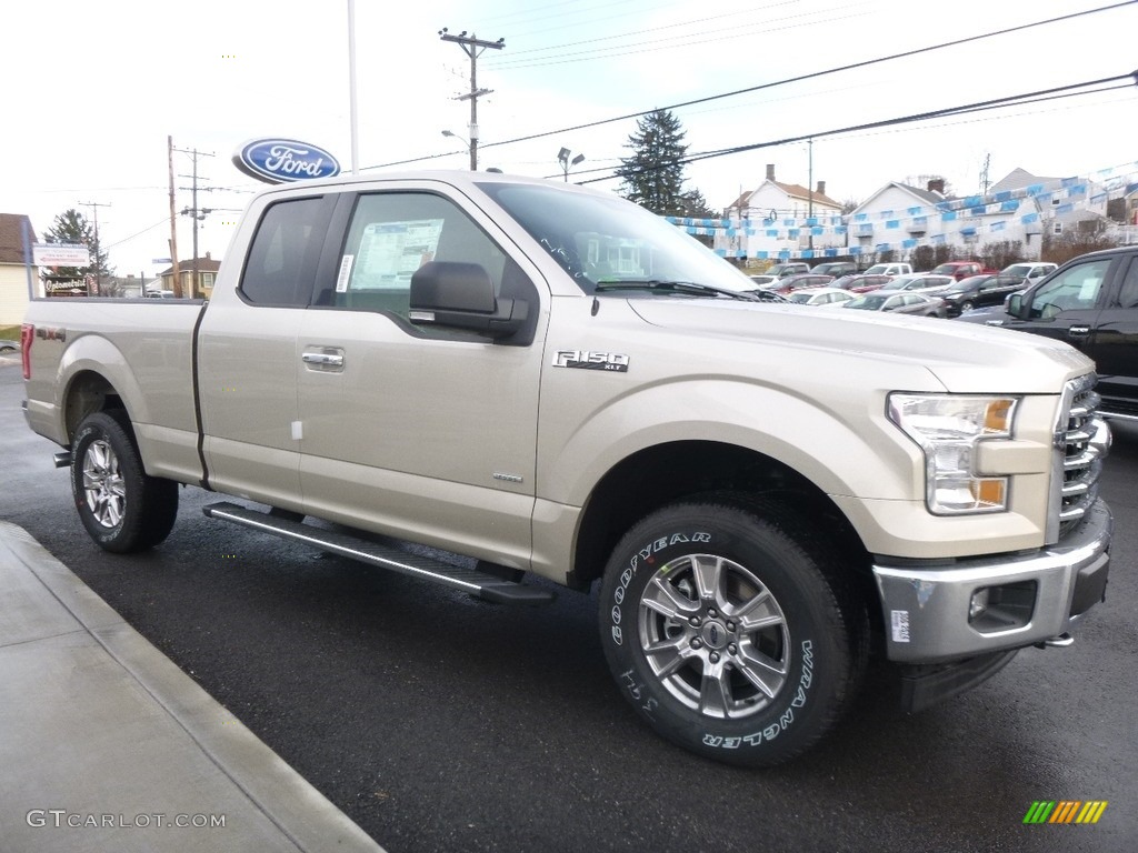 2017 F150 XLT SuperCab 4x4 - White Gold / Light Camel photo #3