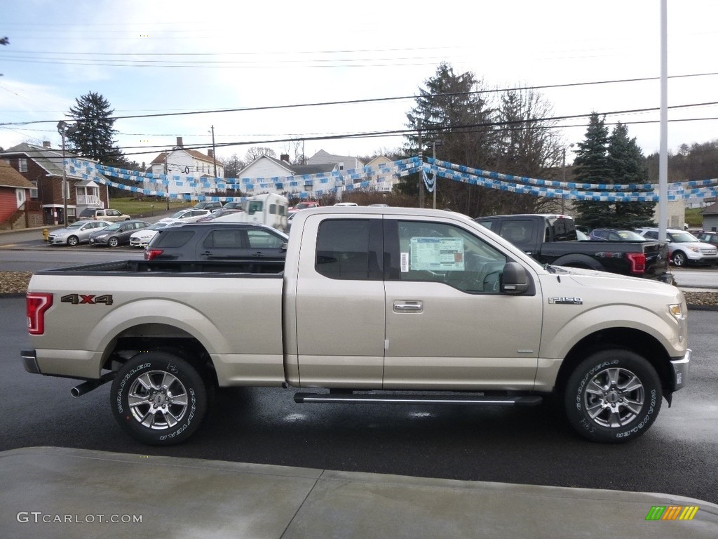 2017 F150 XLT SuperCab 4x4 - White Gold / Light Camel photo #4