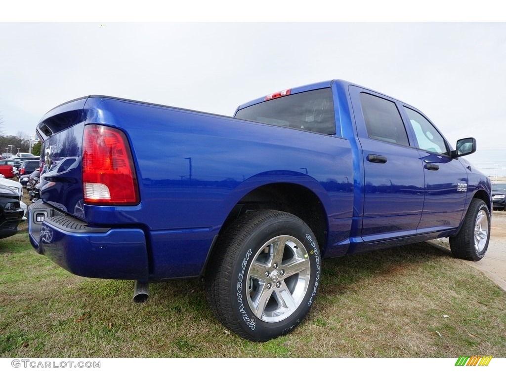 2017 1500 Express Crew Cab - Blue Streak Pearl / Black/Diesel Gray photo #3