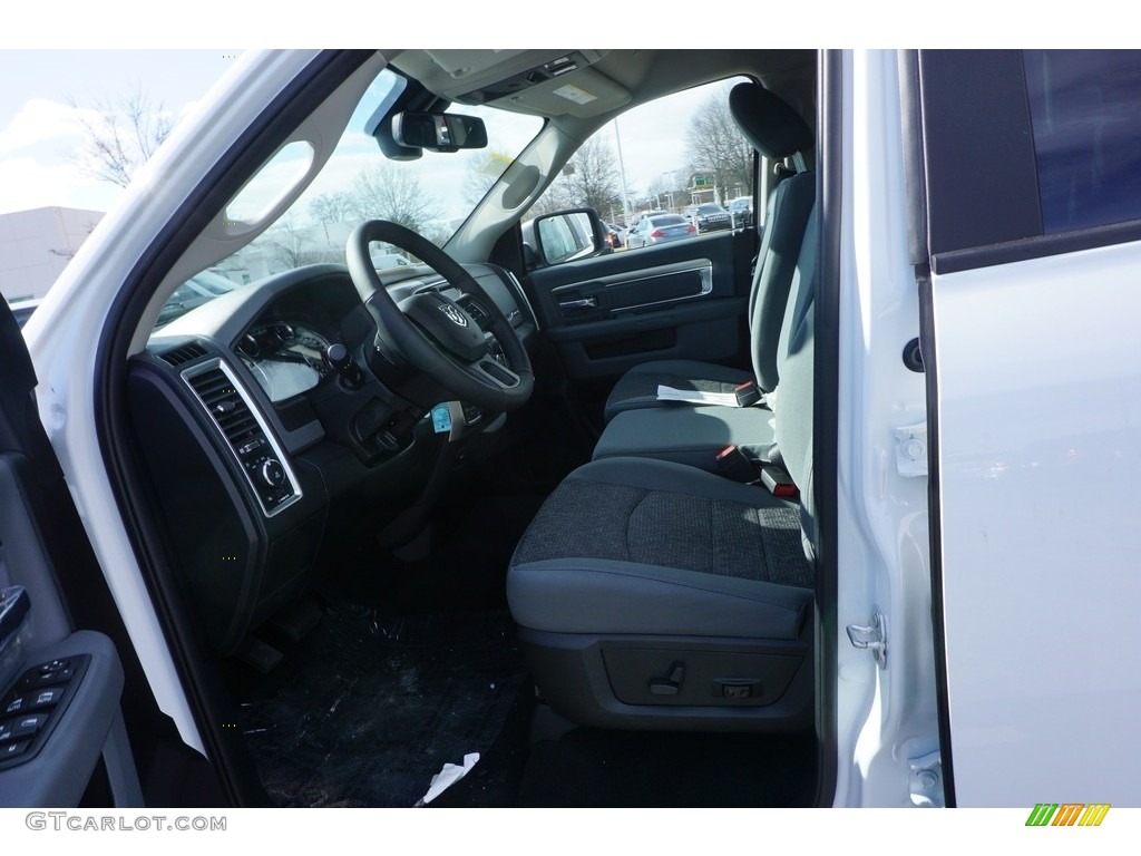 2017 1500 Big Horn Quad Cab 4x4 - Bright White / Black/Diesel Gray photo #7