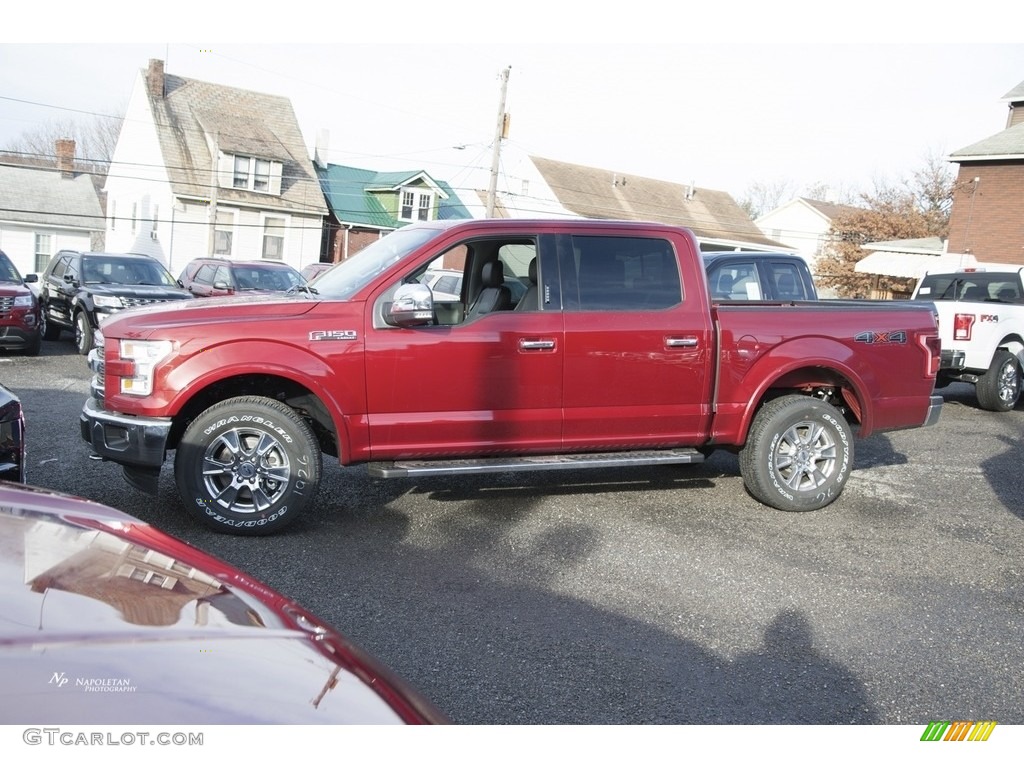 2017 F150 Lariat SuperCrew 4X4 - Ruby Red / Black photo #1