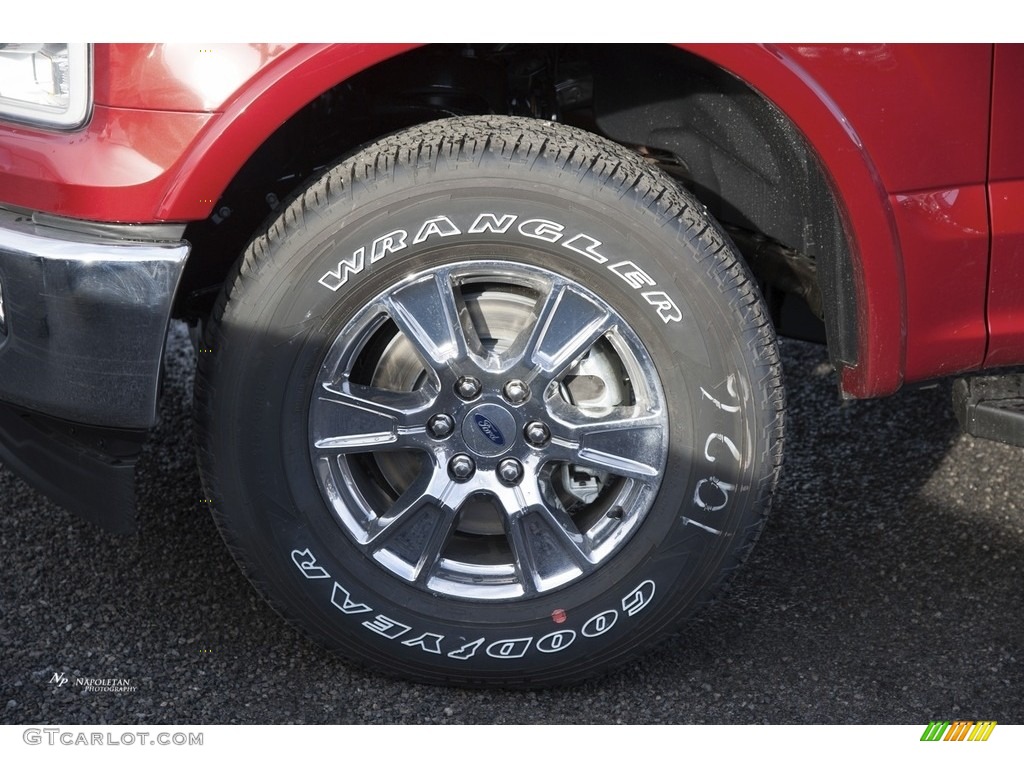 2017 F150 Lariat SuperCrew 4X4 - Ruby Red / Black photo #2