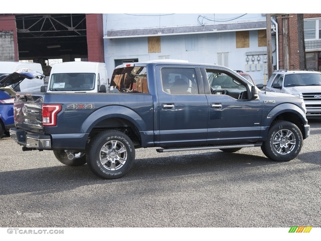 2017 F150 XLT SuperCrew 4x4 - Blue Jeans / Earth Gray photo #3