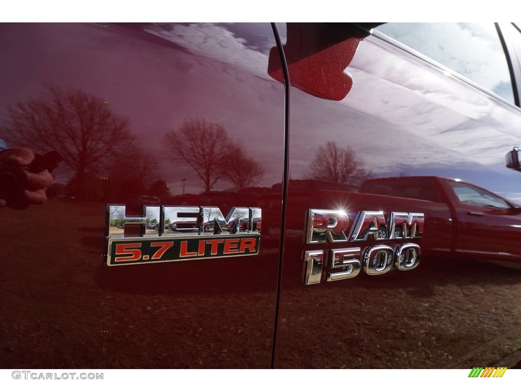 2017 1500 Big Horn Quad Cab 4x4 - Delmonico Red Pearl / Black/Diesel Gray photo #6