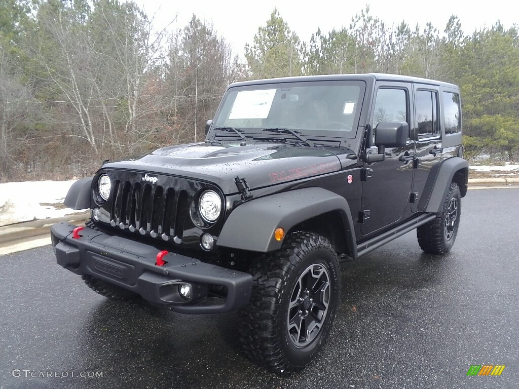 Black 2017 Jeep Wrangler Unlimited Rubicon Hard Rock 4x4 Exterior Photo #118045146