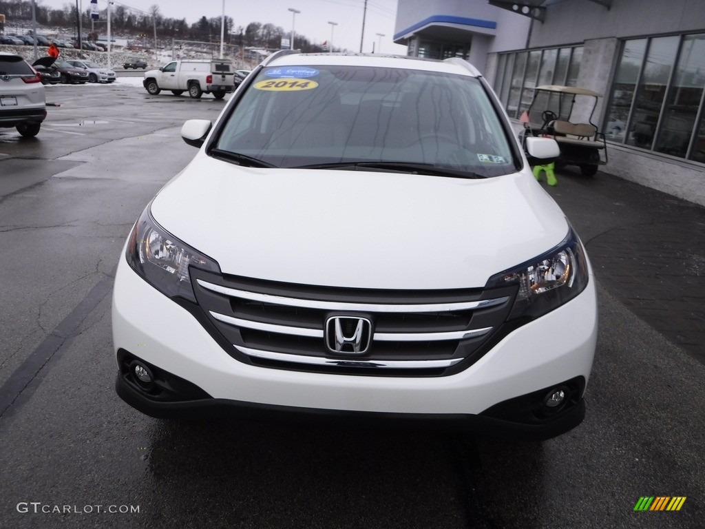 2014 CR-V EX-L AWD - White Diamond Pearl / Beige photo #5