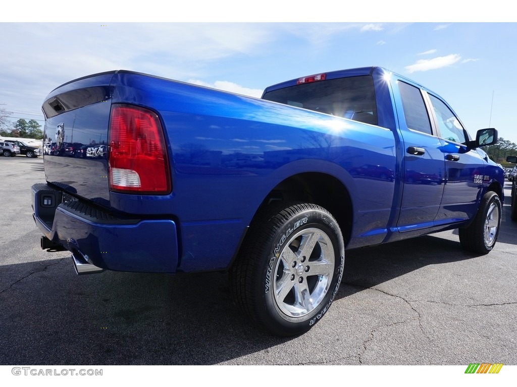 2017 1500 Express Quad Cab 4x4 - Blue Streak Pearl / Black/Diesel Gray photo #3