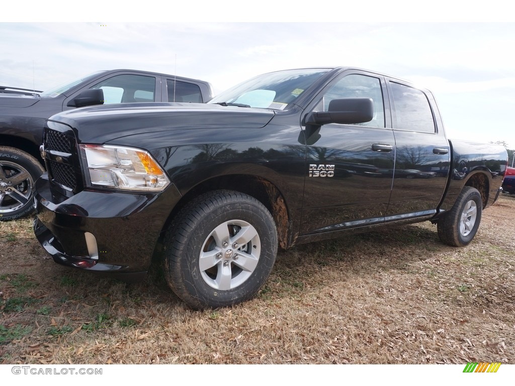 2017 1500 Express Crew Cab - Brilliant Black Crystal Pearl / Black/Diesel Gray photo #1