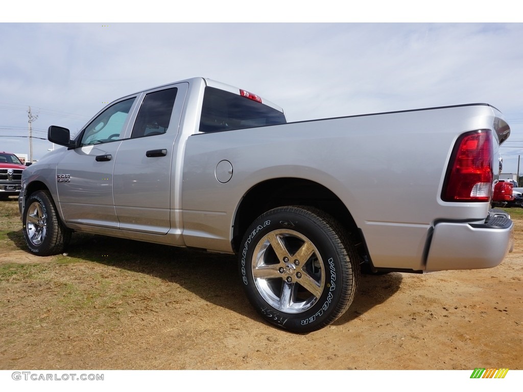 2017 1500 Express Quad Cab 4x4 - Bright Silver Metallic / Black/Diesel Gray photo #2