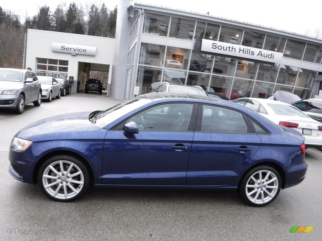 2016 A3 2.0 Premium quattro - Scuba Blue Metallic / Black photo #2
