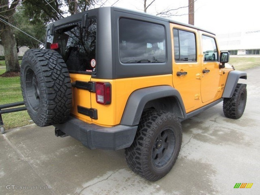 2012 Wrangler Unlimited Sport 4x4 - Crush Orange / Black photo #7