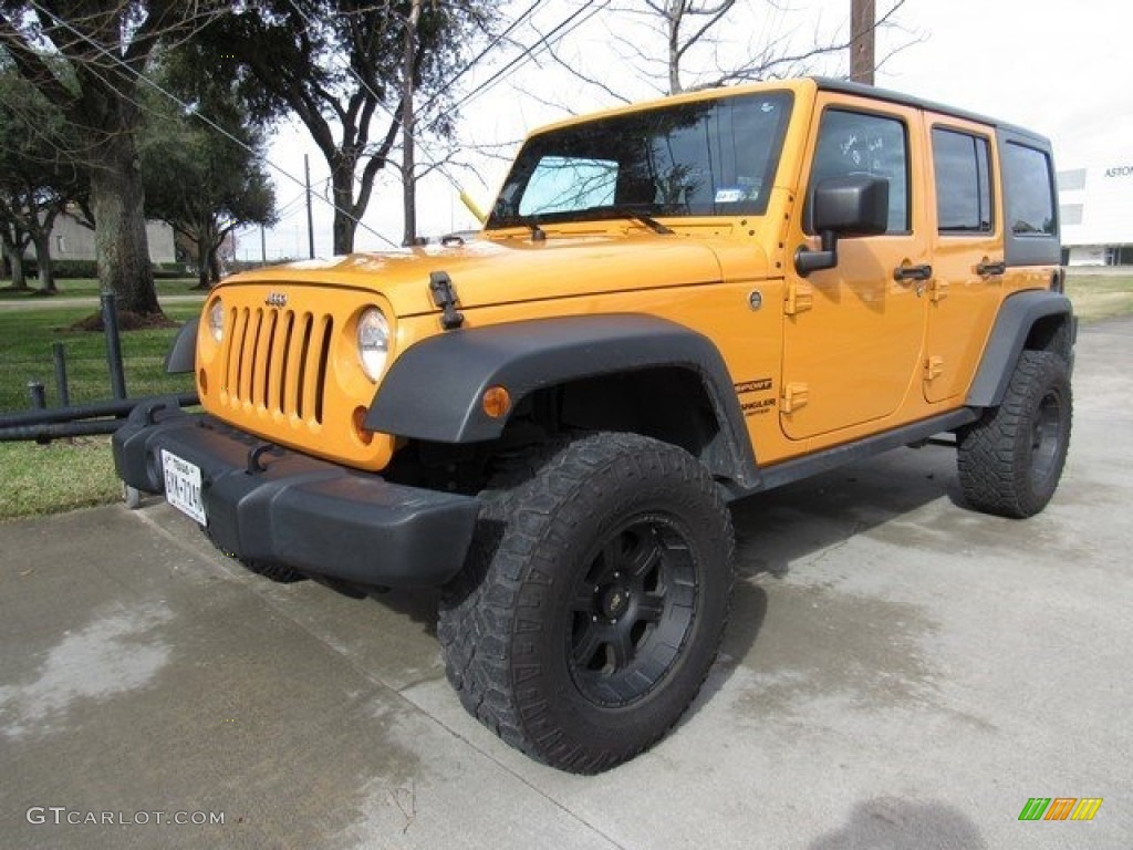 2012 Wrangler Unlimited Sport 4x4 - Crush Orange / Black photo #8
