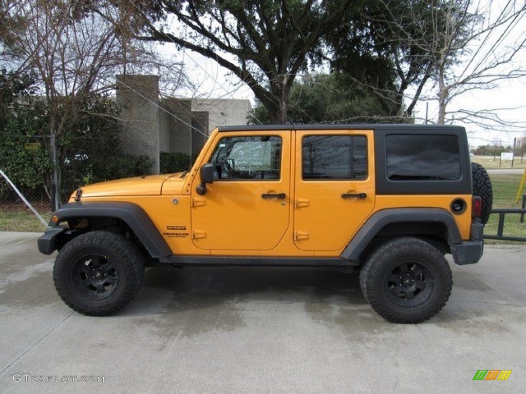 2012 Wrangler Unlimited Sport 4x4 - Crush Orange / Black photo #9