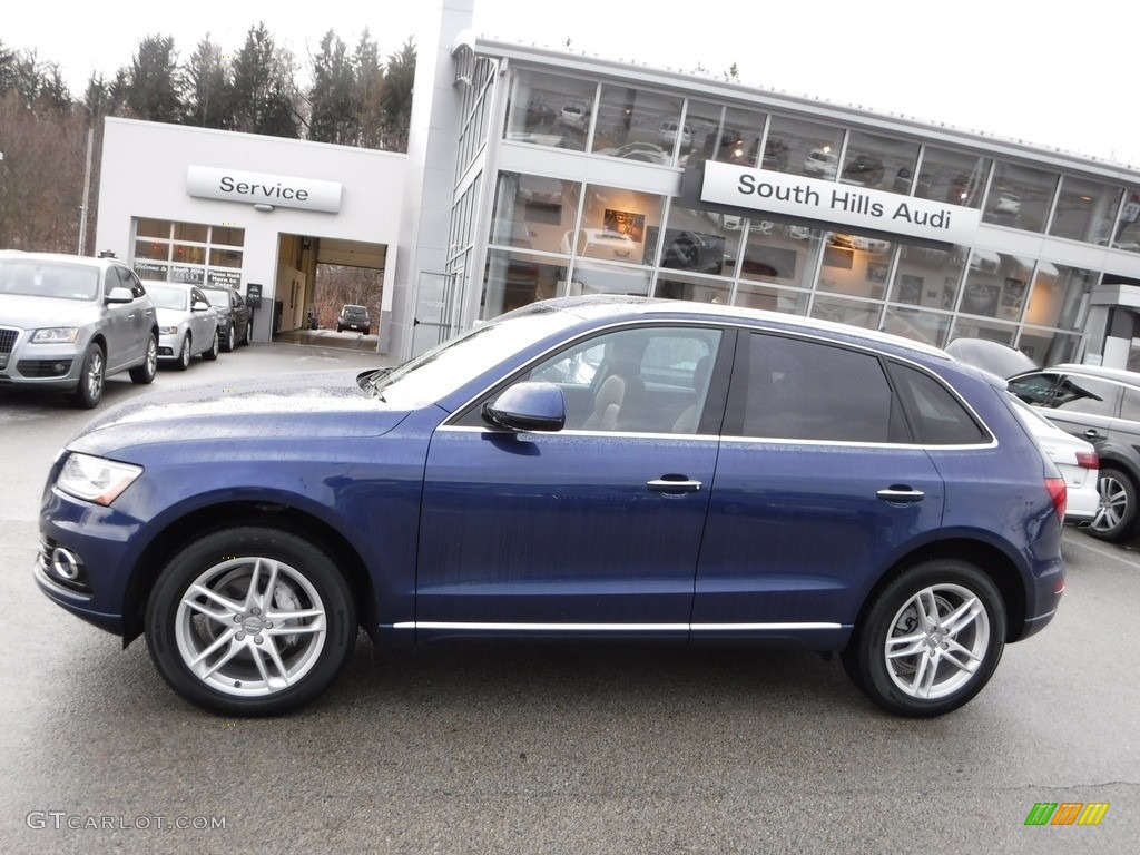 2016 Q5 2.0 TFSI Premium quattro - Scuba Blue Metallic / Chestnut Brown photo #2