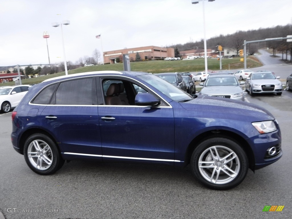 2016 Q5 2.0 TFSI Premium quattro - Scuba Blue Metallic / Chestnut Brown photo #9