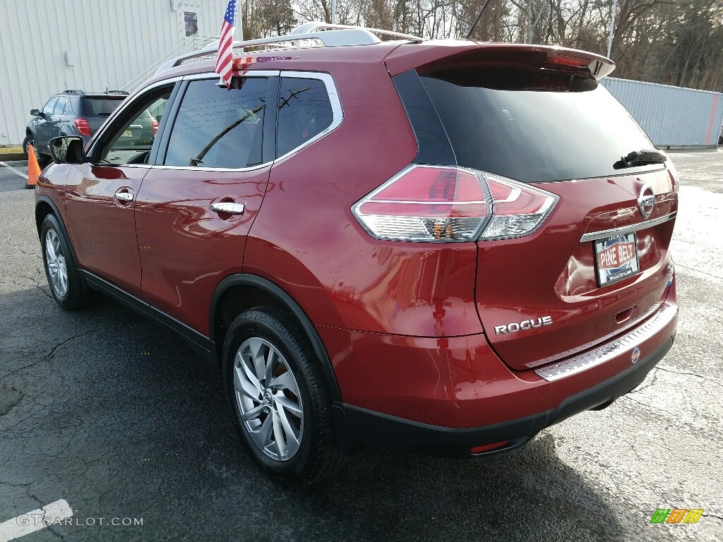 2014 Rogue SL AWD - Cayenne Red / Charcoal photo #12