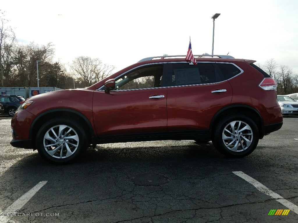 2014 Rogue SL AWD - Cayenne Red / Charcoal photo #13