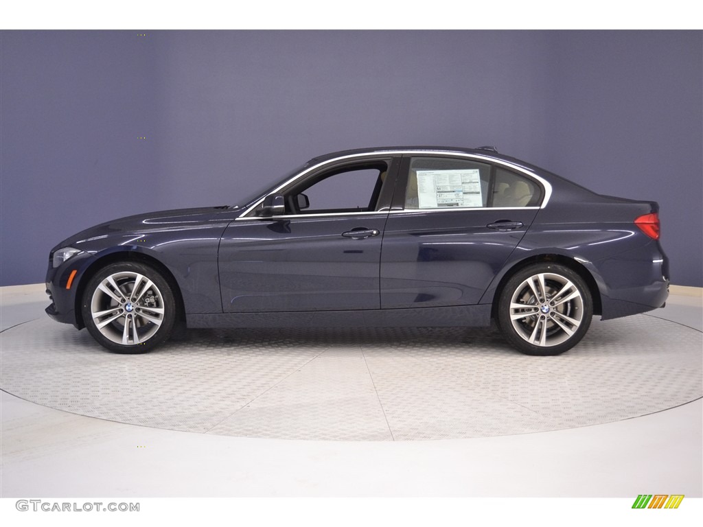 2017 3 Series 330i Sedan - Imperial Blue Metallic / Venetian Beige/Black photo #3