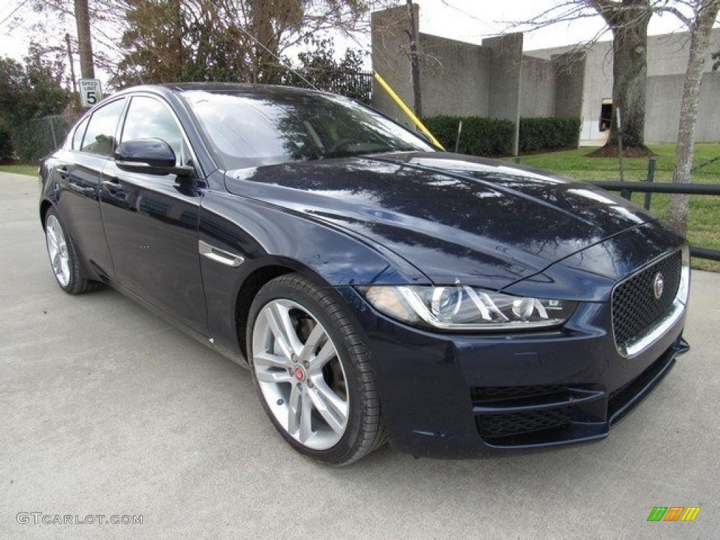 Dark Sapphire Blue 2017 Jaguar XE 35t Premium Exterior Photo #118050630