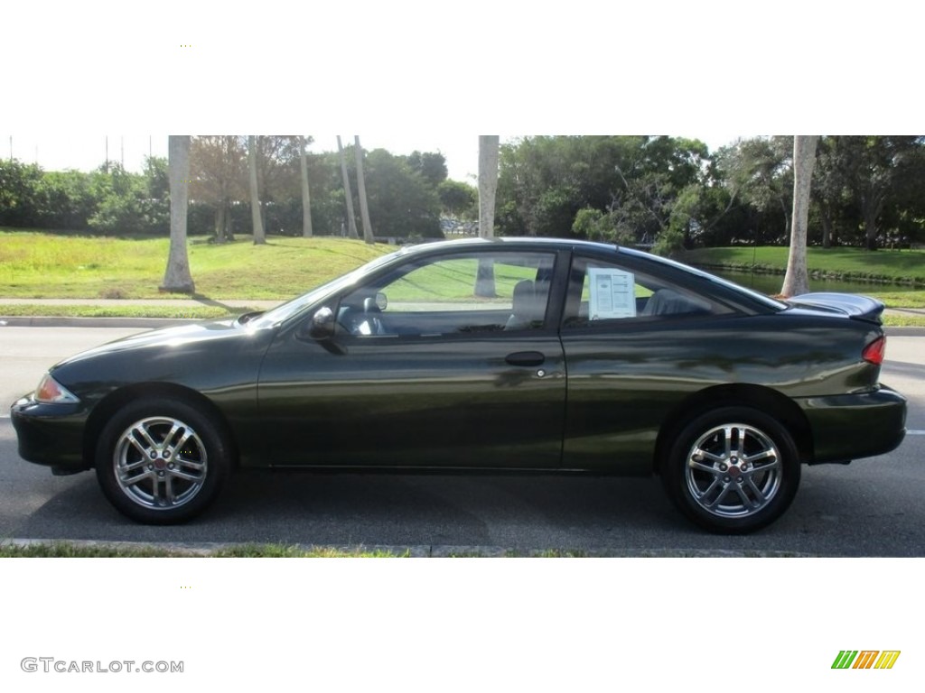 2000 Cavalier Coupe - Dark Colorado Green Metallic / Graphite photo #2