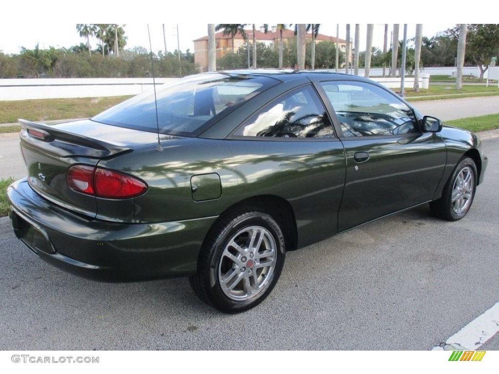 2000 Cavalier Coupe - Dark Colorado Green Metallic / Graphite photo #5