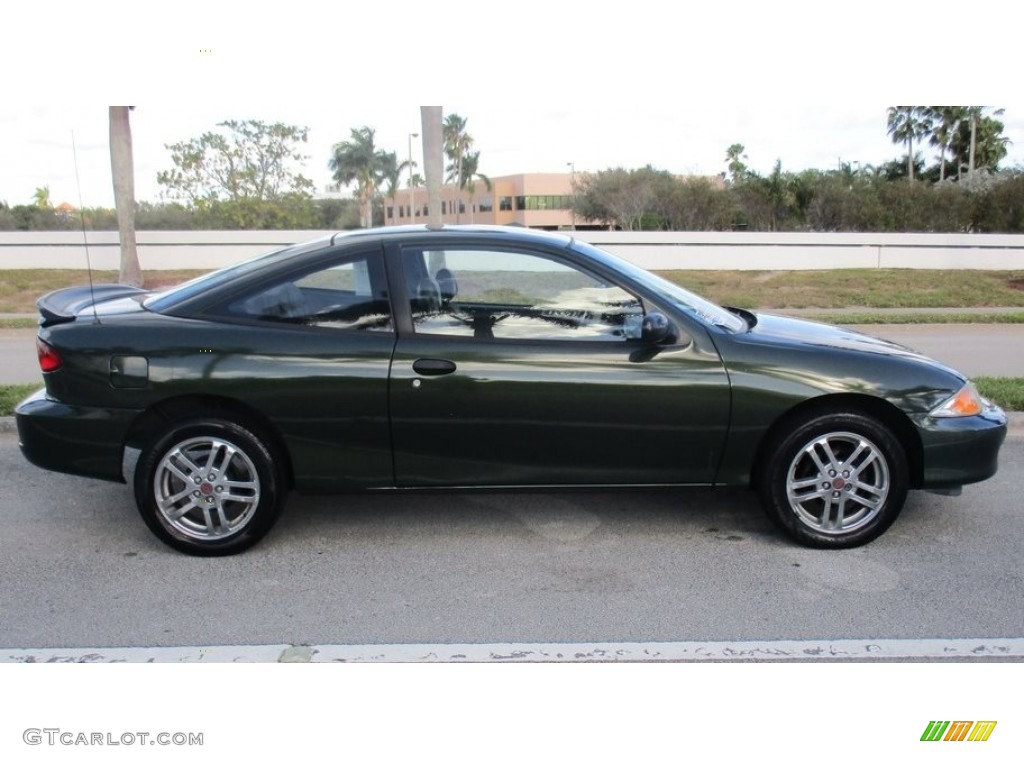2000 Cavalier Coupe - Dark Colorado Green Metallic / Graphite photo #6