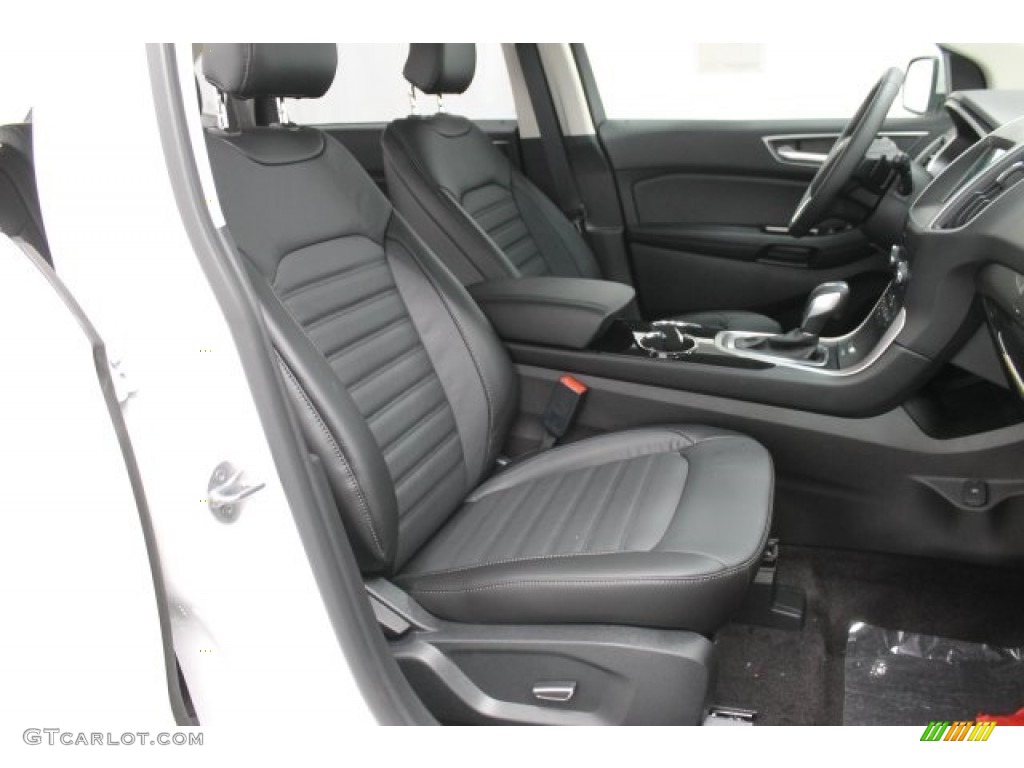 Ebony Interior 2017 Ford Edge SEL AWD Photo #118051413