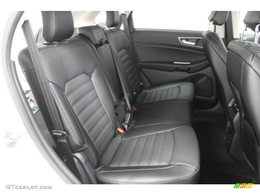 Ebony Interior 2017 Ford Edge SEL AWD Photo #118051425