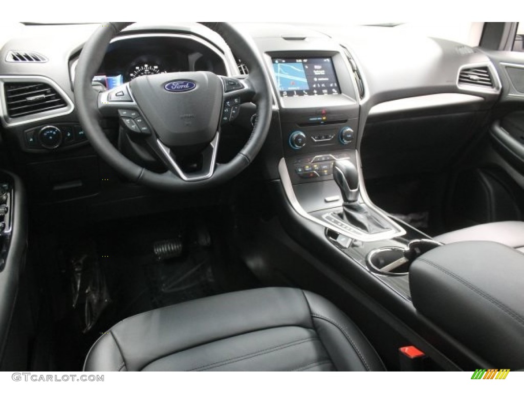 2017 Ford Edge SEL AWD Ebony Dashboard Photo #118051464