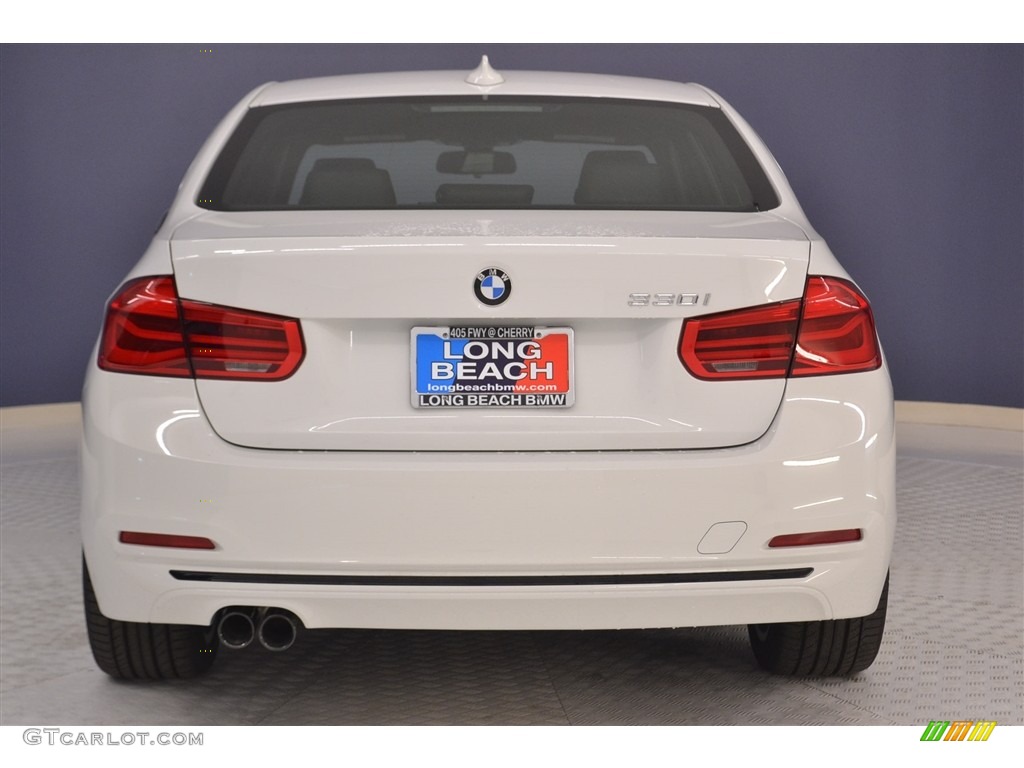 2017 3 Series 330i Sedan - Alpine White / Black photo #5