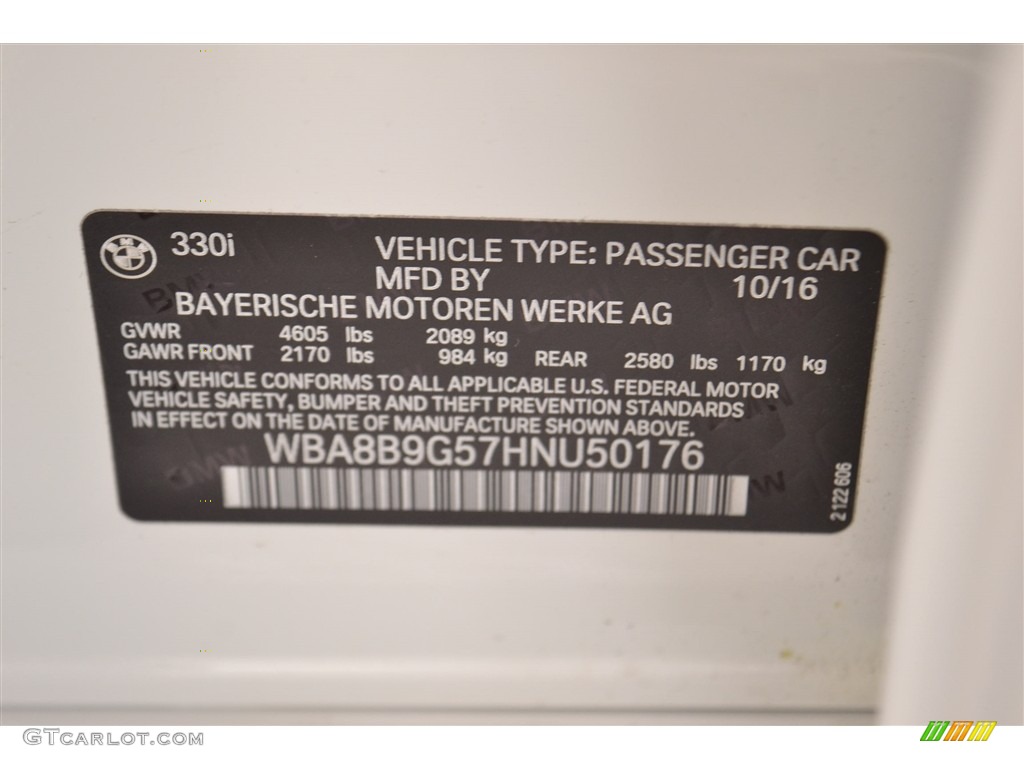 2017 3 Series 330i Sedan - Alpine White / Coral Red photo #15