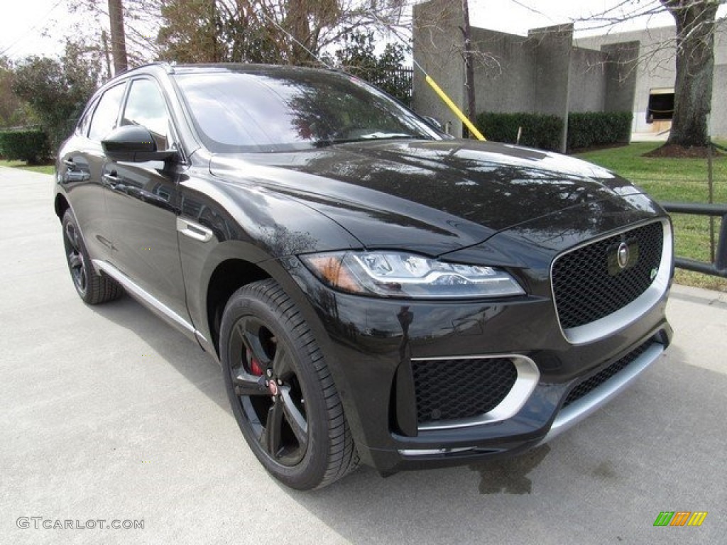 Ultimate Black 2017 Jaguar F-PACE 35t AWD S Exterior Photo #118052142