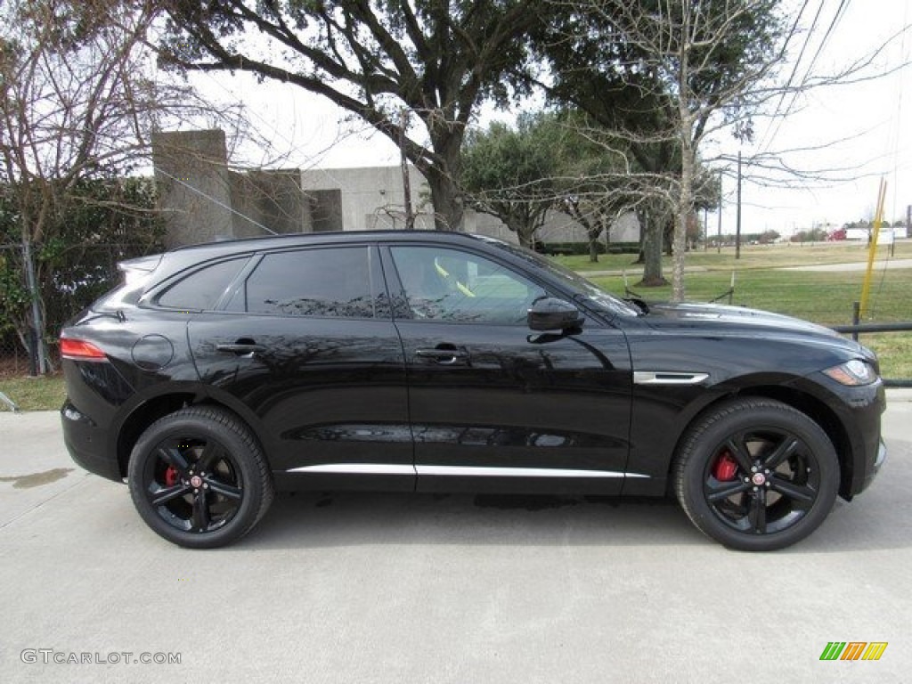 Ultimate Black 2017 Jaguar F-PACE 35t AWD S Exterior Photo #118052211