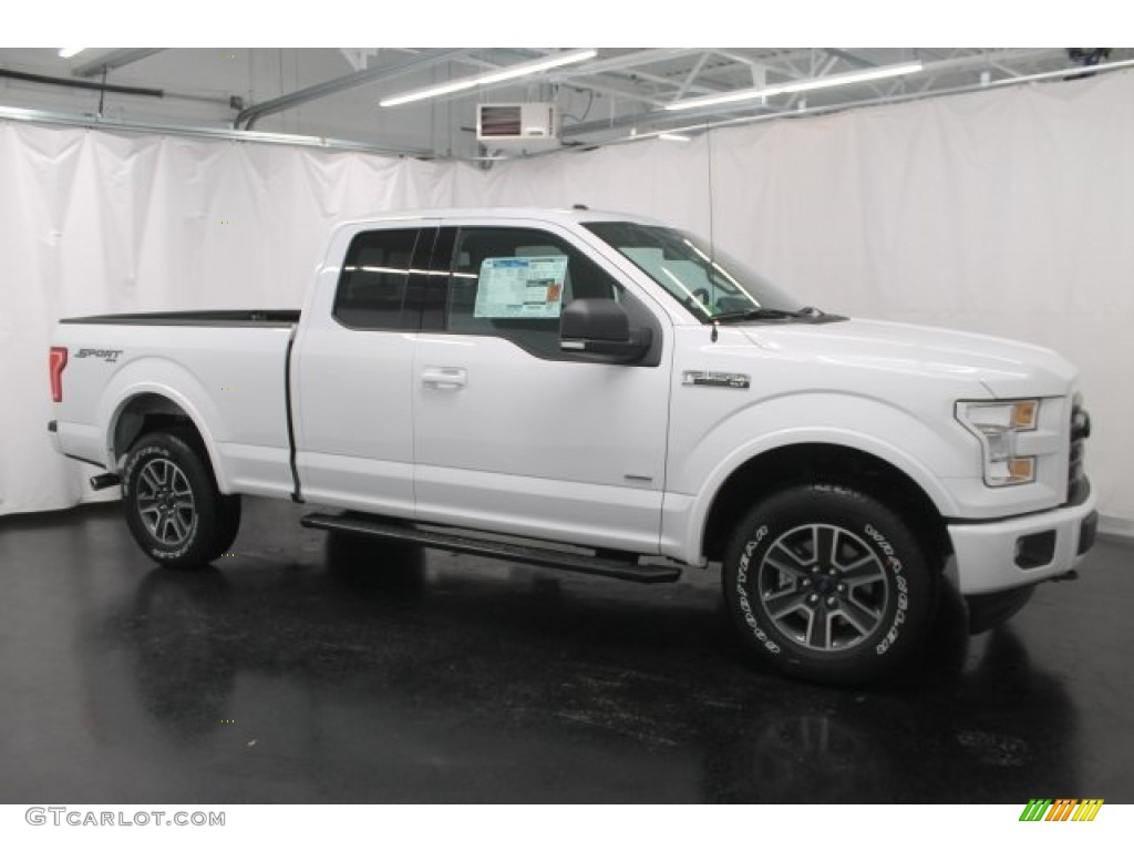 2017 F150 XLT SuperCab 4x4 - Oxford White / Black photo #1