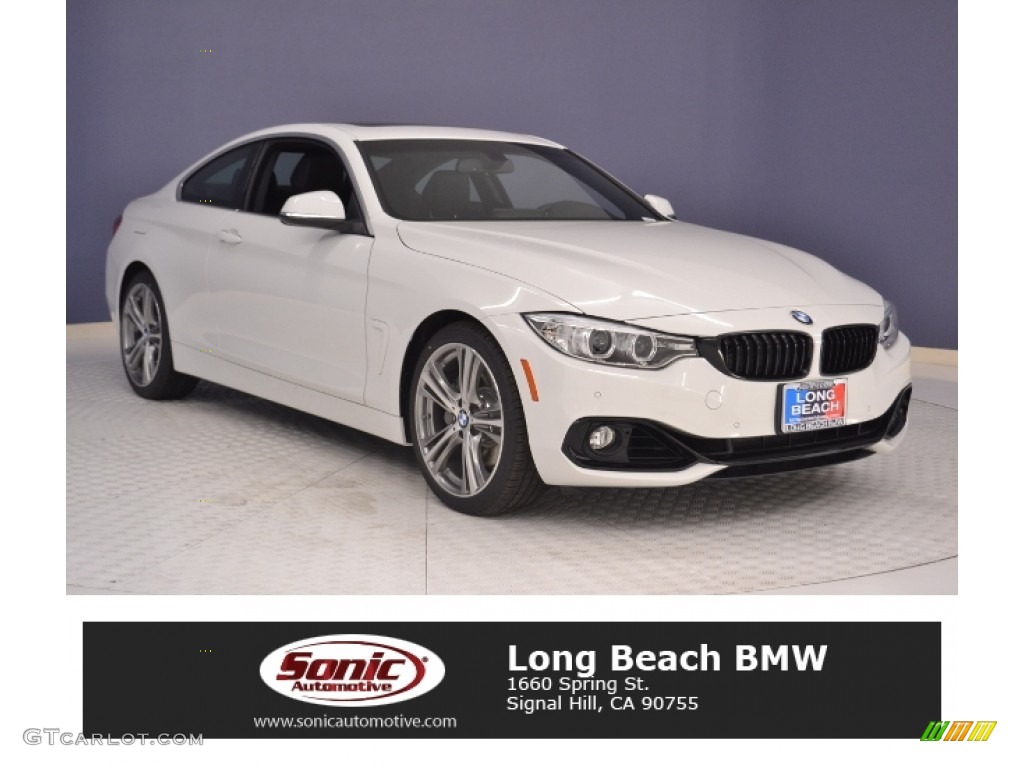 2017 4 Series 440i Coupe - Alpine White / Black photo #1