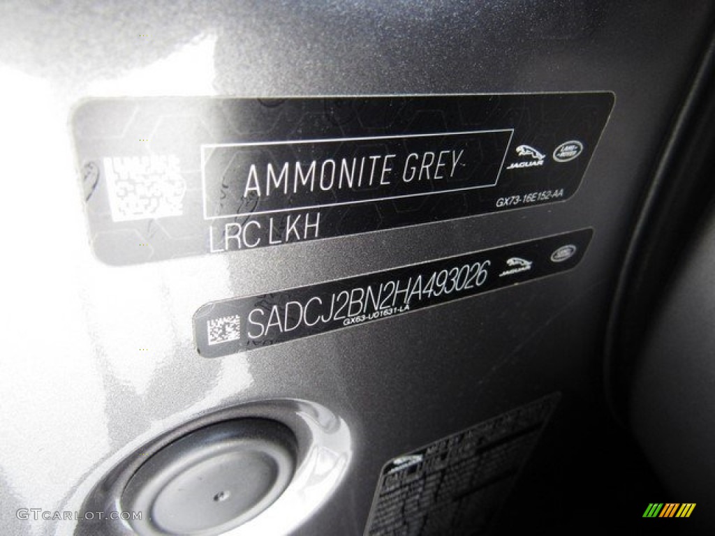 2017 F-PACE Color Code LKH for Ammonite Grey Photo #118053024